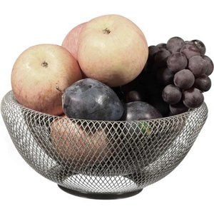 Acrylic Fruit Basket For Kitchen Counter,Fruit Basket With Banana Hanger